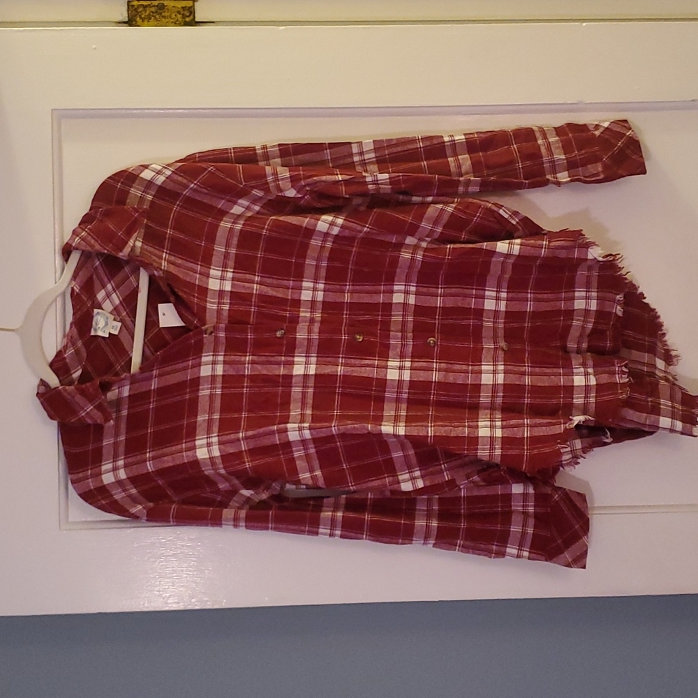 Blue rain flannel